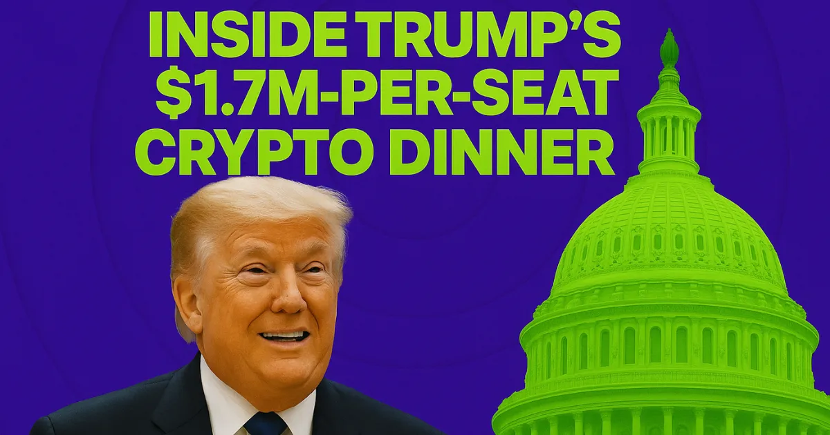 Hundreds Join Trump Crypto Dinner That Democrats Label Corrupt