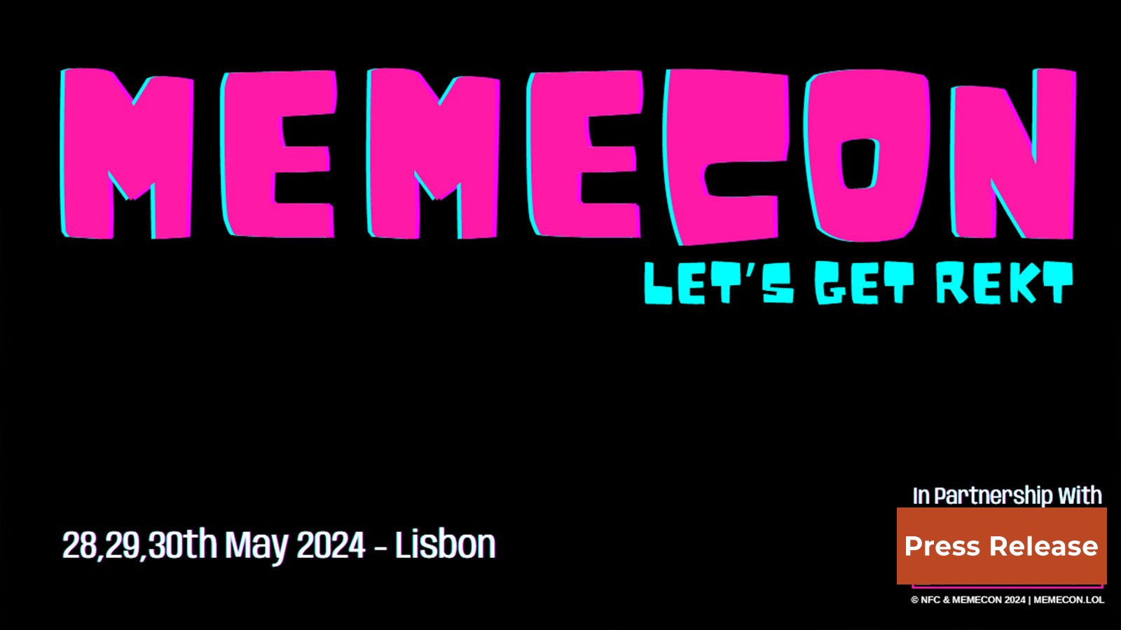 The First-Ever Meme Coin Conference, Celebrating MEME Culture in Lisbon! Lets Get REKT!