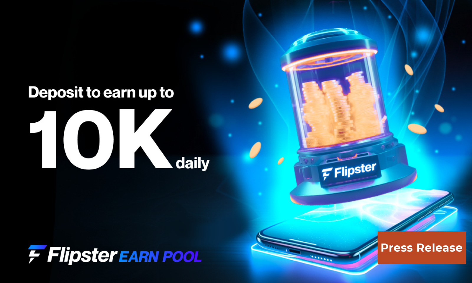 Flipster Launches New Earn Pool Feature Allowing Users to Earn Up To 10K USDT Daily on Their Crypto