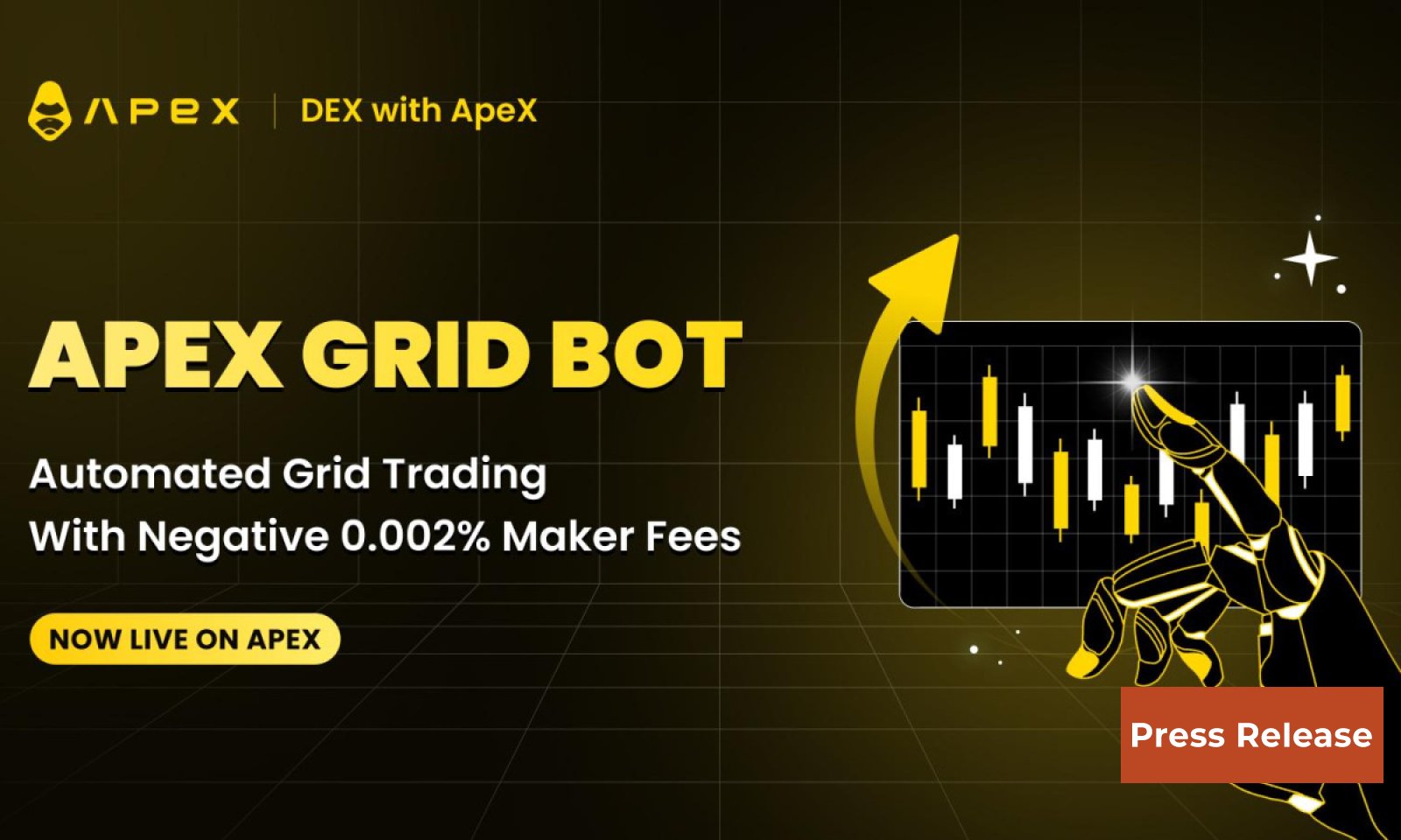 ApeX Protocol Launches ApeX Grid Bot With Negative 0.002% Fees across 45+ Perpetual Markets