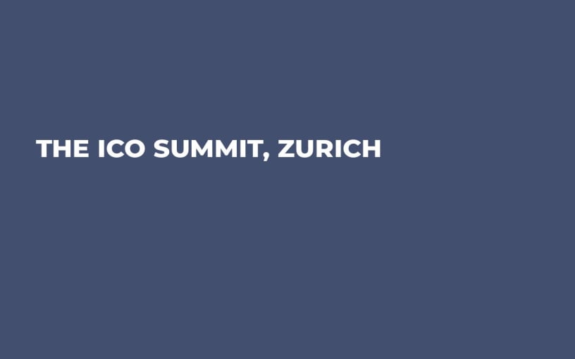 The ICO Summit, Zurich