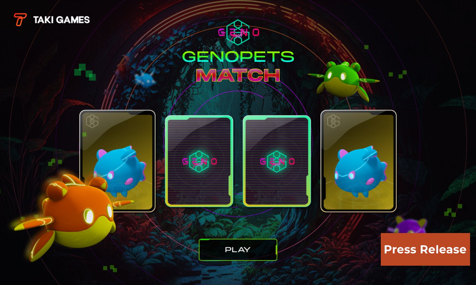 Taki Games & Genopets Accelerate Mainstream Adoption Of Web3 On Solana With “Genopets Match”