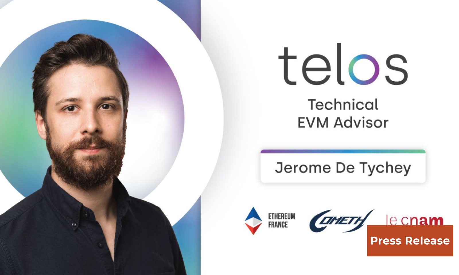 Telos introduces ETH France President Jerome de Tychey as first member of Executive Advisor Committee