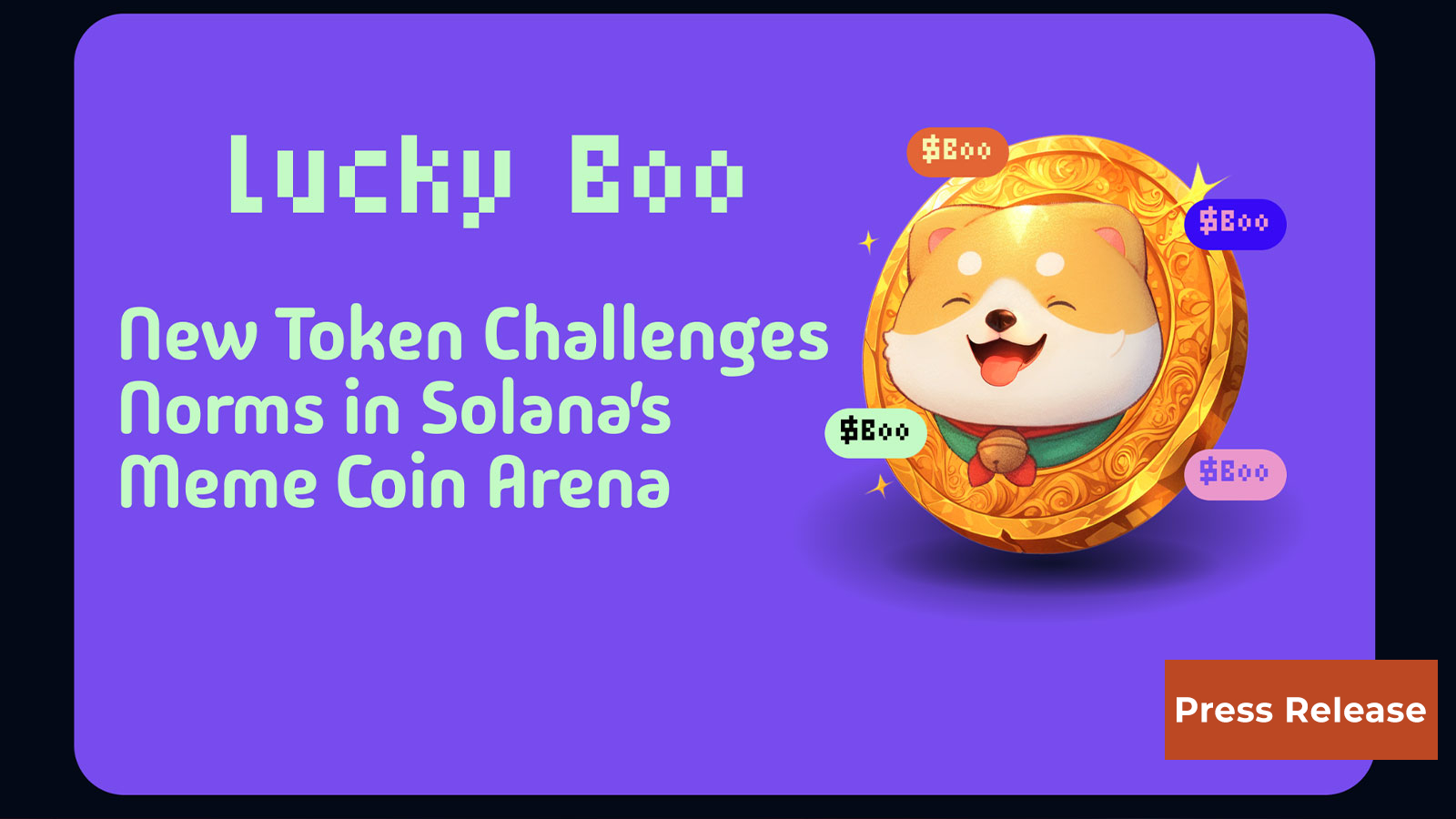 Lucky Boo Token Challenges Norms in Solana’s Meme Coin Arena