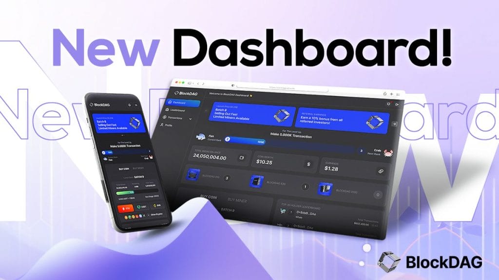 BlockDAG’s New Dashboard Drives $33.9M Presale