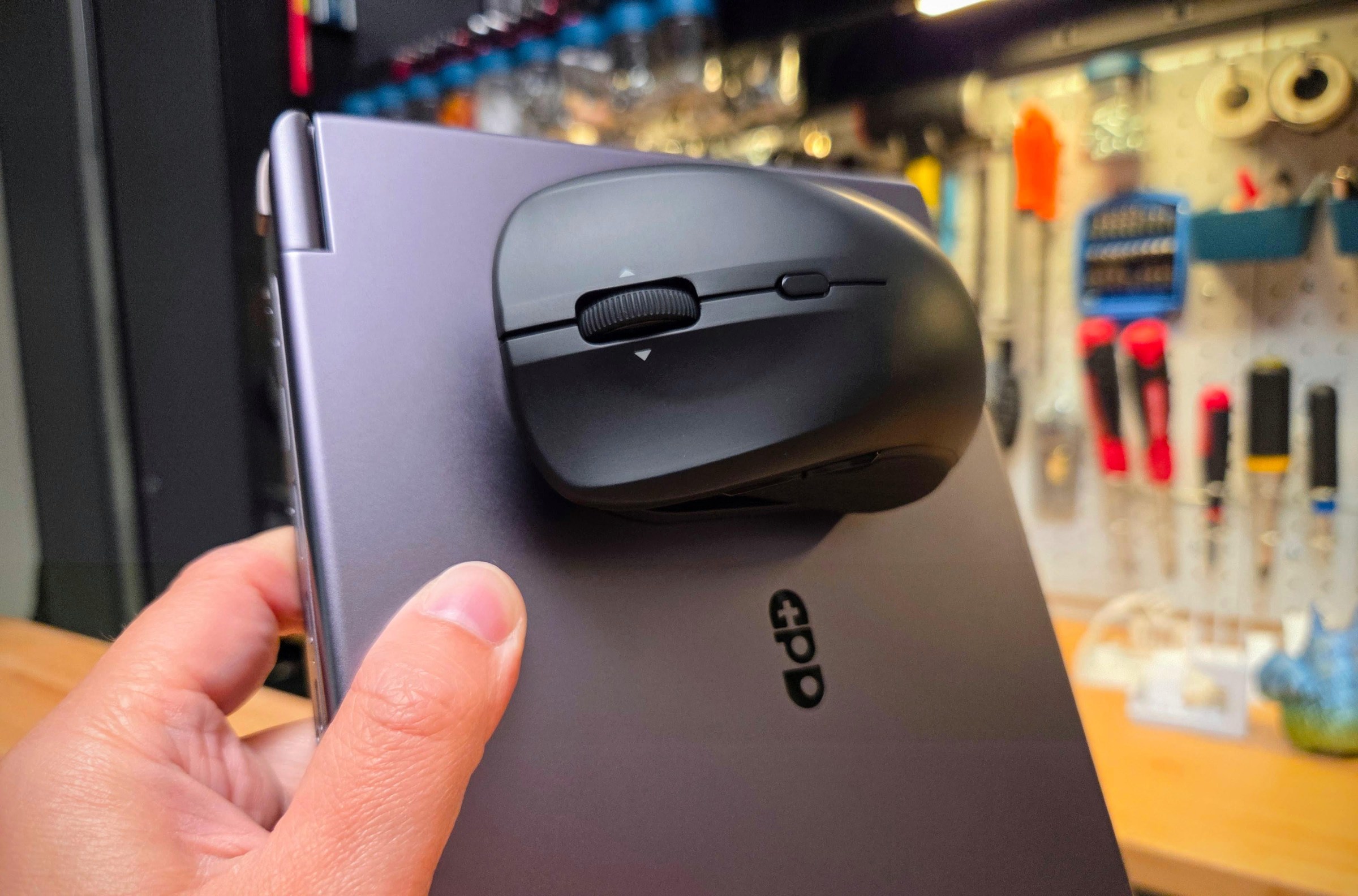 I tried the magnetic mouse with its own folding USB-C charge cable