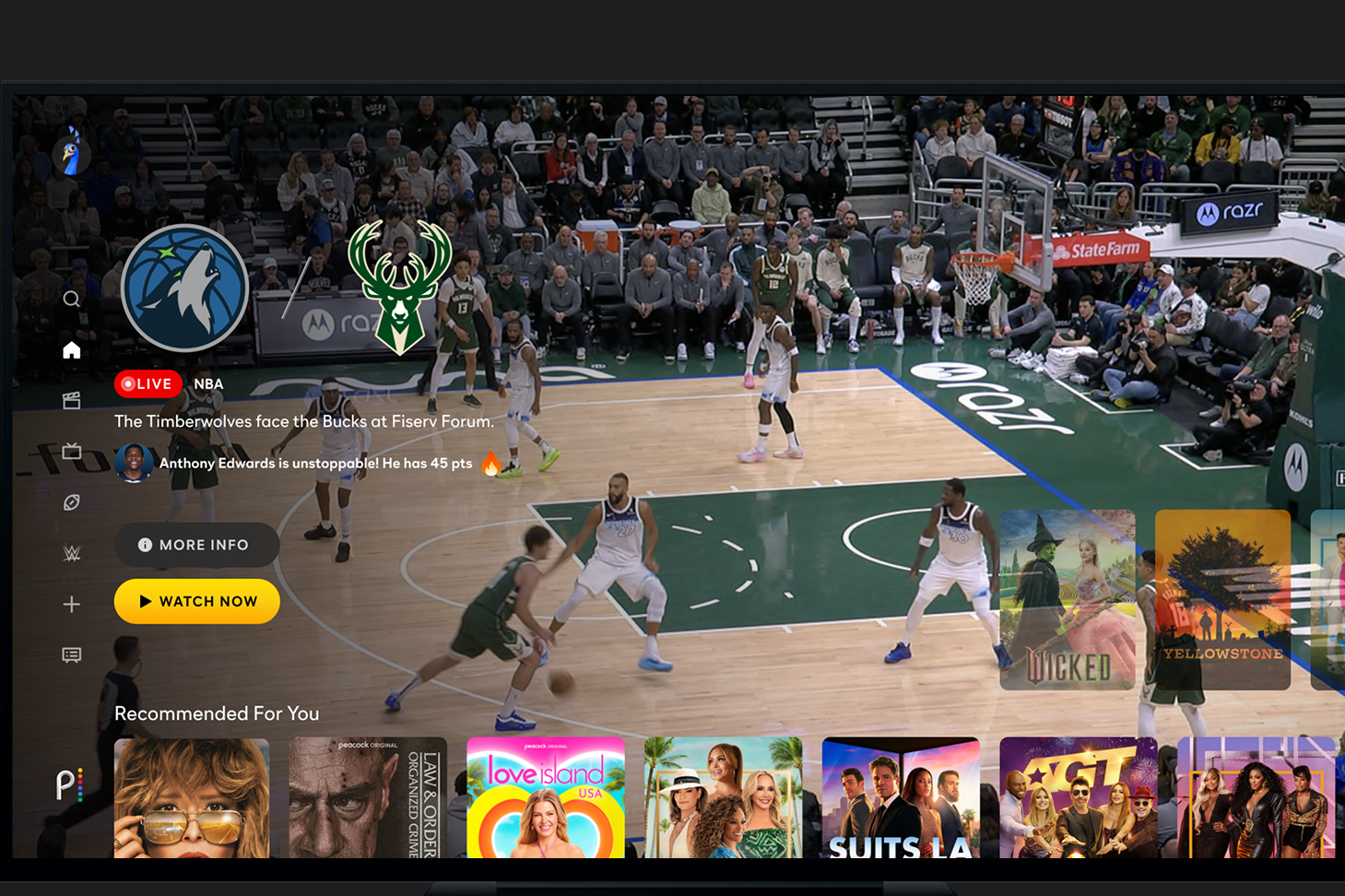 Peacock’s NBA coverage will add an overlay with live shot stats