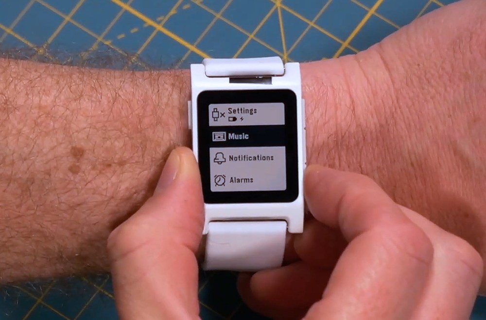 The Pebble’s creator demos his new smartwatch