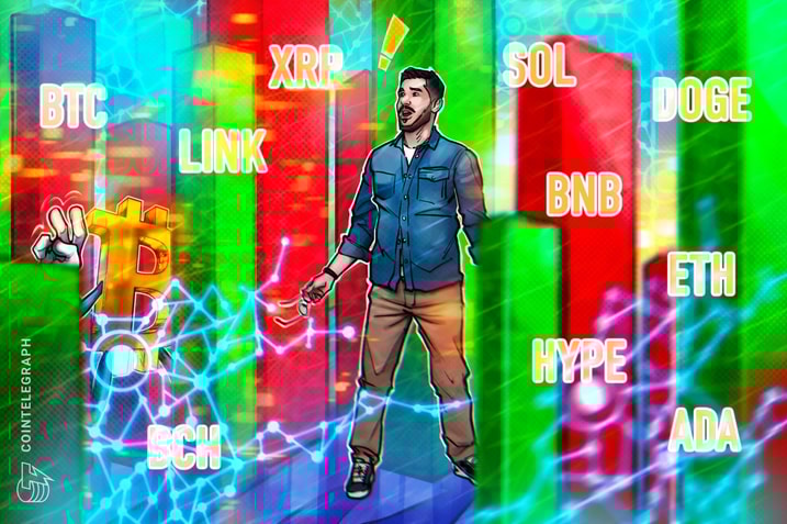 Price predictions 6/27: BTC, ETH, XRP, BNB, SOL, DOGE, ADA, HYPE, BCH, LINK